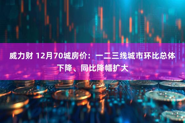 威力财 12月70城房价：一二三线城市环比总体下降、同比降幅扩大
